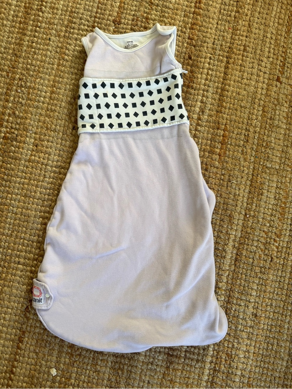 Nanit Breathing Wear Sleep Sack 12-24 Months Pink Monitor Band